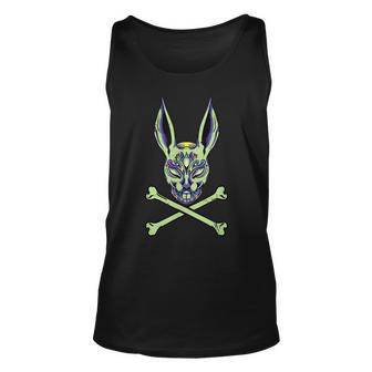 Happy Easter Bunny Ears Sugar Skull Lover Unisex Tank Top - Seseable