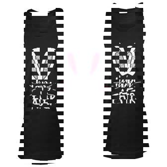 Happy Easter Bunny Ears V2 Unisex Tank Top - Thegiftio UK