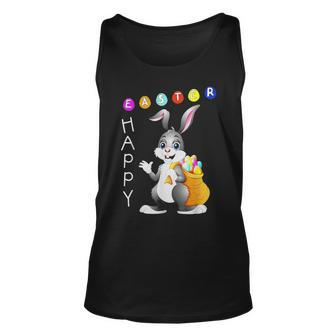 Happy Easter Bunny Eggs Hunting Rabbit Egg Party Unisex Tank Top - Seseable