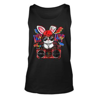 Happy Easter Cool Bunny Hip Hop Gift Baby Boy Kids Toddler Unisex Tank Top | Mazezy