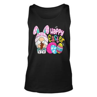 Happy Easter Day Bunny Gnome Hug Easter Eggs Hunting Unisex Tank Top - Seseable