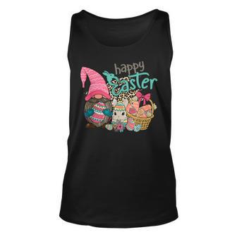 Happy Easter Leopard Egg Bunny Gnome Girls Kids Toddler Tank Top | Mazezy