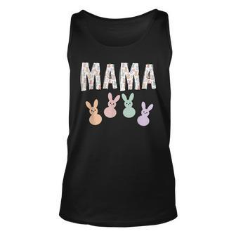 Happy Easter Mama Vibes Cute Bunny Gift Women Mom Mother Unisex Tank Top | Mazezy