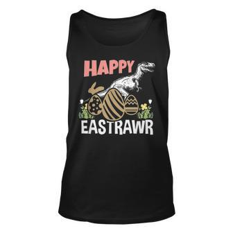 Happy Eastrawr Easter Dinosaur T Rex Egg Hunt Basket Bunny V2 Unisex Tank Top - Seseable