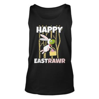 Happy Eastrawr Easter Dinosaur T Rex Egg Hunt Basket Bunny V4 Unisex Tank Top - Seseable