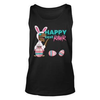 Happy Eastrawr T Rex Dinosaur Easter Egg Bunny Costume Unisex Tank Top - Seseable