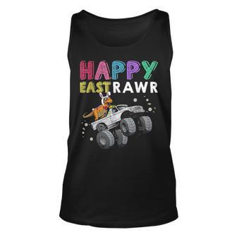 Happy Eastrawr T Rex Dinosaur Truck Easter Bunny Egg Costume Unisex Tank Top - Seseable
