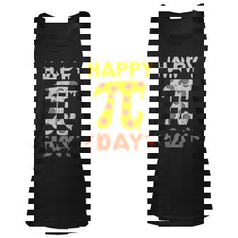 Happy Pi Day Pie Day Pizza - Mathematics Pi Symbol Unisex Tank Top - Seseable