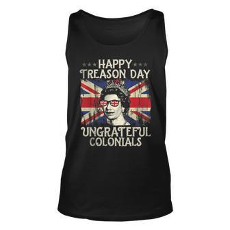 Happy Treason Day Ungrateful Colonials Funny 4Th Of July V4 Men Women Tank Top Graphic Print Unisex - Thegiftio UK