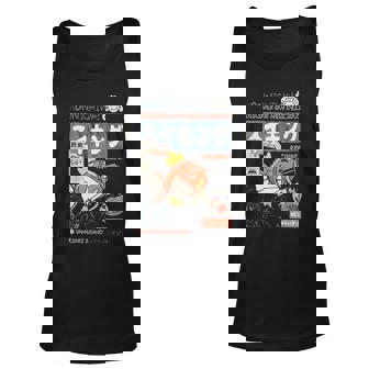 Harajuku Japanese Kanji Funny Fish Embroidery Japan Unisex Tank Top | Mazezy