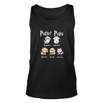 Harry Cute Puppy Dogs Potter Pups Gifts For Her Men Women Tank Top Graphic Print Unisex - Thegiftio UK