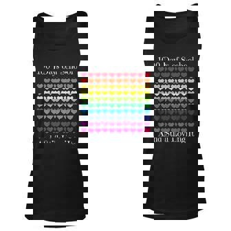 Heart Love 100 Days Of School Teacher Boy Men Women Tank Top Graphic Print Unisex - Thegiftio UK