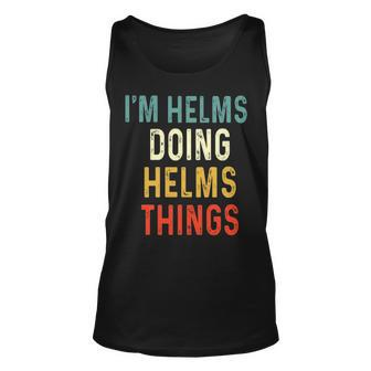 Helms Family Crest Helms Helms Clothing Helms T Helms T Gifts For The Helms Unisex Tank Top - Seseable