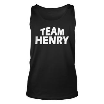 Henry Is The Name Funny Team Henry Unisex Tank Top | Mazezy