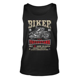 Herren 35 Geburtstag Mann Biker Geschenk Witzig Motorrad 1988 Tank Top - Seseable