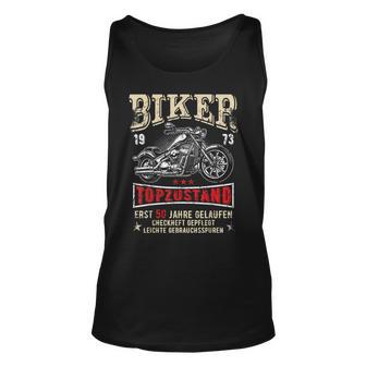 Herren 50 Geburtstag Mann Biker Geschenk Witzig Motorrad 1973 Tank Top - Seseable