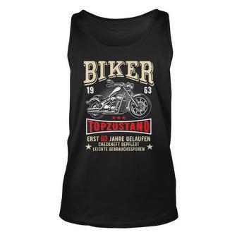 Herren 60 Geburtstag Mann Biker Geschenk Witzig Motorrad 1963 Tank Top - Seseable