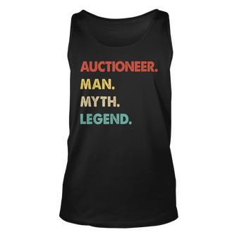 Herren Auktionator Mann Mythos Legende Tank Top - Seseable