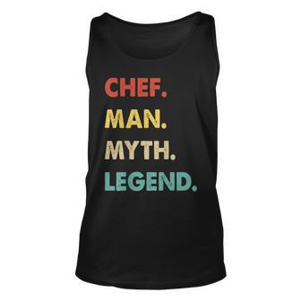 Herren Chef Mann Mythos Legende Tank Top - Seseable