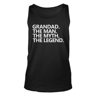 Herren Granddad The Man The Myth The Legend Vatertag Tank Top - Seseable