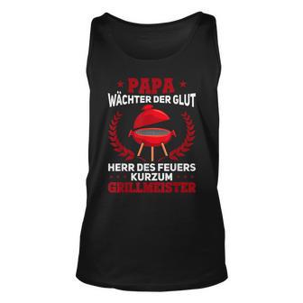 Herren Grill Barbecue Spruch Bbq Lustiges Papa Grillkönig Tank Top - Seseable