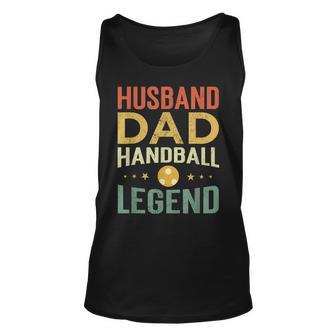 Herren Handball Legende & Vater Retro Unisex TankTop, Perfekt für Spieler - Seseable