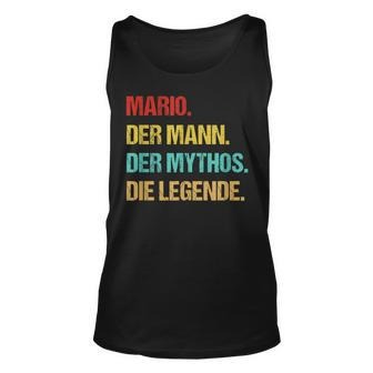 Herren Mario Der Mann Der Mythos Die Legende Tank Top - Seseable