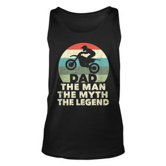 Herren Motocross MX Rider Dad Unisex TankTop - Mann, Mythos, Legende - Seseable