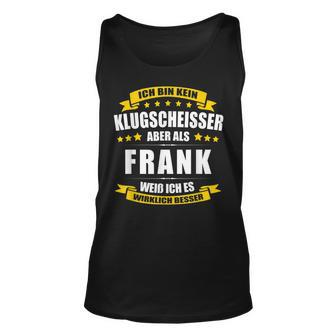 Herren Name Frank Vorname Namensgeschenke Namenstag Fun Tank Top - Seseable