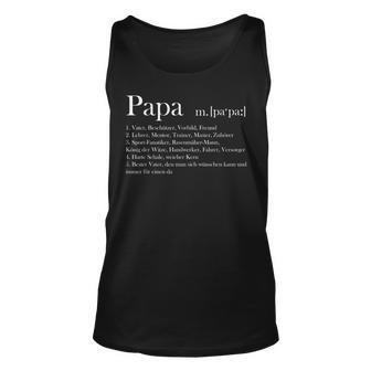 Herren Papa Definition Attribute Geschenk Vatertag Liebe Tank Top - Seseable