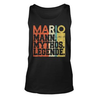 Herren Retro Mario Mann Mythos Legende Geburtstag Geschenk Tank Top - Seseable