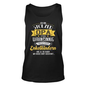 Herren Stolzer Opa Unisex TankTop mit Enkel Lustig Spruch, Opi Unisex TankTop - Seseable