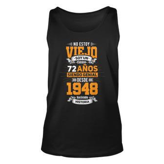 Herren Unisex TankTop 72. Geburtstag Papa 2020, Spanisches Spruchdesign - Seseable