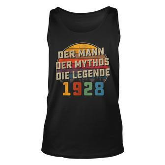 Herren Vintage Der Mann Mythos Die Legende 1928 95 Geburtstag Tank Top - Seseable