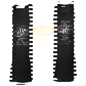 Het Is Een Hulst Ding Je Zou Het Niet Begrijpen Gepersonaliseerde Achternaam Op Unisex Tank Top | Seseable FR