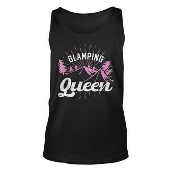 Hiking Glamping Queen Camping Unisex Tank Top - Seseable