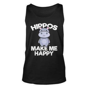 Hippo Hippopotamus Hippo Lovers Cute Baby Hippopotamus Unisex Tank Top | Mazezy