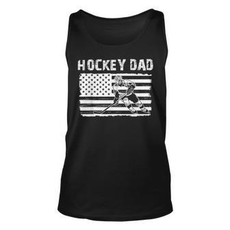 Hockey Dad Father Day Gift Unisex Tank Top - Seseable
