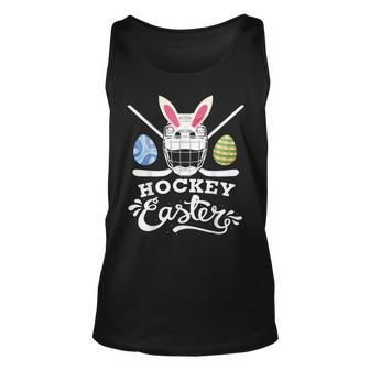 Hockey Easter Funny Easter Day Ice Hockey Player Unisex Tank Top - Seseable