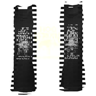 Hog Removal Technician Boar Hunting Vintage Pig Gift Men Women Tank Top Graphic Print Unisex - Thegiftio