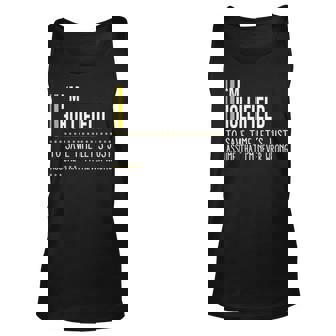 Hollifield Name Gift Im Hollifield Im Never Wrong Unisex Tank Top - Seseable