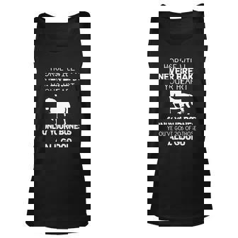 Horses Will Never Break Your Heart Funny Horse Lover Gift Men Women Tank Top Graphic Print Unisex - Thegiftio