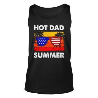 Hot Dad Summer Retro Vintage 4Th Of July Unisex Tank Top | Mazezy