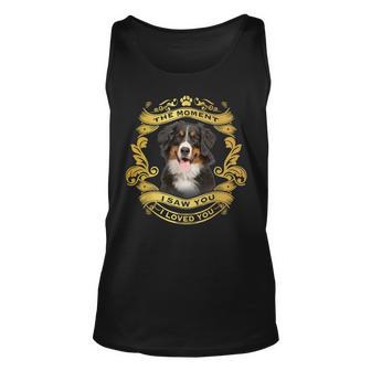 Hunde-Motiv Schwarz Unisex TankTop mit Liebevoller Botschaft, Tierfreund Design - Seseable