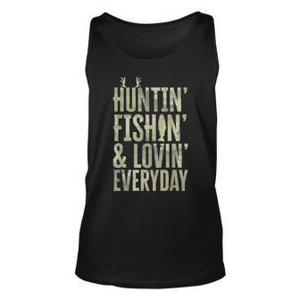 Hunting Fishing Loving Every Day Fathers Day Camo V2 Unisex Tank Top - Seseable