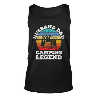 Husband Dad Camping Legend Tank Top - Seseable