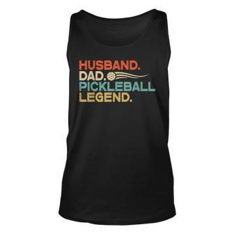 Husband Dad Pickleball Legend Fathers Day Men Gifts Unisex Tank Top - Seseable