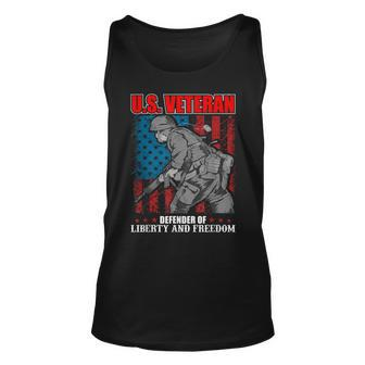 I Am A Dad Grandpa And A Veteran Nothing Scares Me Usa V4 Unisex Tank Top - Seseable