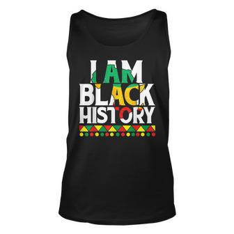 I Am Black History Black Human Black Pride And Culture V2 Unisex Tank Top - Seseable