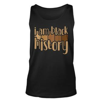 I Am Black History Melanin Shades Retro Black History Month Unisex Tank Top - Seseable